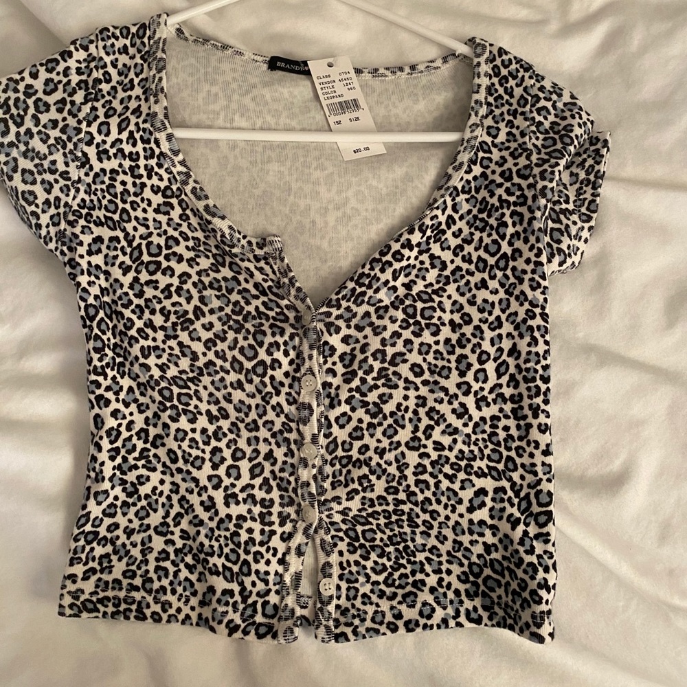 cheetah zelly top (brandy)BRAND NEW